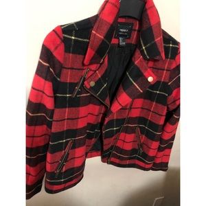 Forever 21 Quilted Plaid Jacket